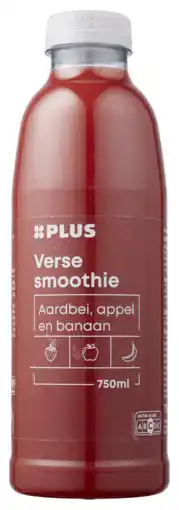 PLUS PLUS smoothie aardbei appel banaan aanbieding