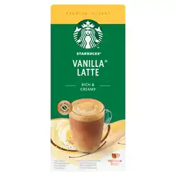 PLUS Starbucks Vanilla latte oploskoffie sticks aanbieding