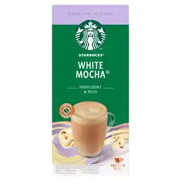 PLUS Starbucks White mocha oploskoffie sticks aanbieding
