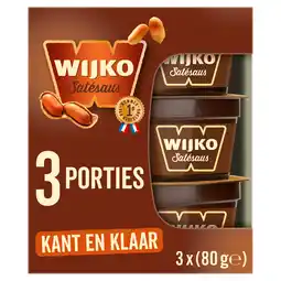 PLUS Wijko Satésaus kant & klaar 3-pack aanbieding