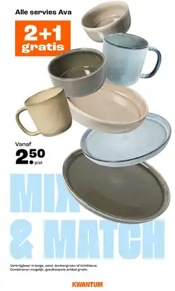 Kwantum Alle servies Ava aanbieding