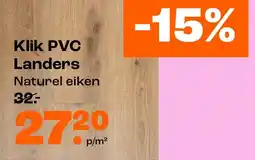 Kwantum Klik PVC Landers aanbieding