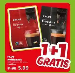 PLUS PLUS Koffiepads aanbieding