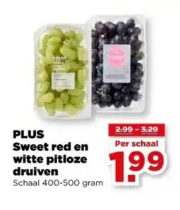 PLUS PLUS Sweet red en witte pitloze druiven aanbieding