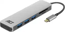 Coolblue ACT USB-C 4-poorts usb hub met power delivery aanbieding