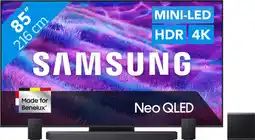 Coolblue Samsung 85 Neo QLED QN80F 4K (2025) + Samsung HW-Q930F Zwart aanbieding