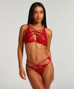 Hunkemoller Hunkemöller Brazilian Chayna Rood aanbieding
