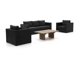 Kees Smit Forza Giotto/ROUGH-L 120cm stoel-bank loungeset 4 delig aanbieding