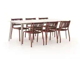 Kees Smit Manifesto Misurina/Sora 220cm dining tuinset 7-delig aanbieding