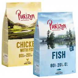 Zooplus 2x1kg Kip met Vis & Vis Purizon Hondenvoer aanbieding