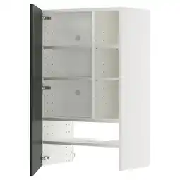 IKEA Metod kast, wit met 3 legplanken, open deur onthullend interieur aanbieding