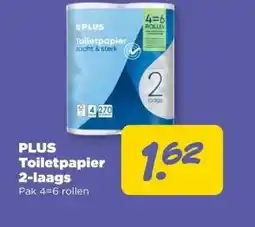 PLUS PLUS Toiletpapier 2-laags aanbieding