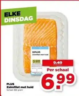 PLUS PLUS Zalmfilet met huid aanbieding