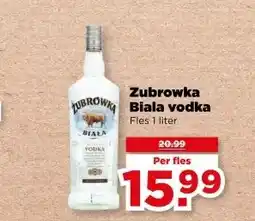 PLUS Zubrowka Biala vodka aanbieding