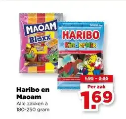 PLUS Haribo en Maoam aanbieding