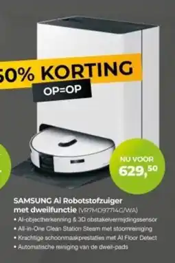 EP Beerepoot SAMSUNG Ai Robotstofzuiger met dweilfunctie (VR7MD97714G/WA) aanbieding