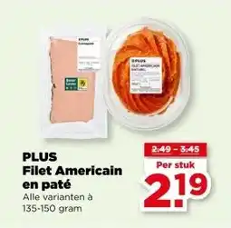PLUS PLUS Filet Americain en paté aanbieding