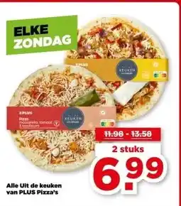 PLUS Alle Uit de keuken van PLUS Pizza's aanbieding