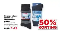 PLUS Melange winter sokken en Thermo boot sokken aanbieding