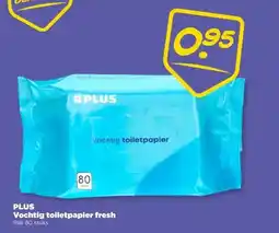PLUS PLUS Vochtig toiletpapier fresh aanbieding