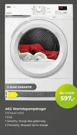 EP Beerepoot AEC Warmtepompdroger (TR71AACHEN) aanbieding