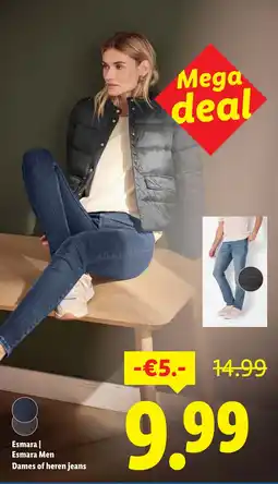 Lidl Esmara / Esmara Men Dames of heren jeans aanbieding