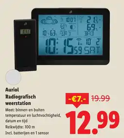 Lidl Auriol Radiografisch weerstation aanbieding