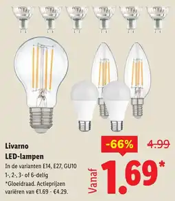 Lidl Livarno LED-lampen aanbieding