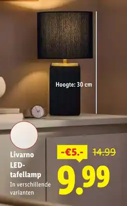Lidl Livarno LED- tafellamp aanbieding
