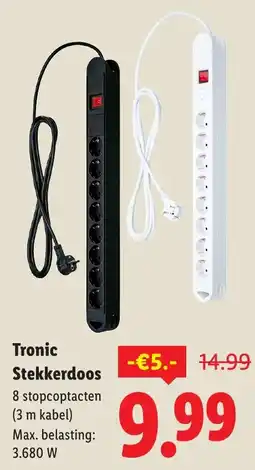 Lidl Tronic Stekkerdoos aanbieding