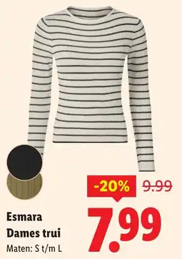 Lidl Esmara Dames trui aanbieding