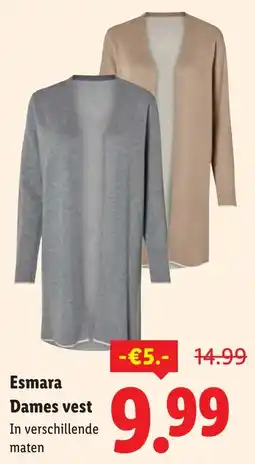 Lidl Esmara Dames vest aanbieding
