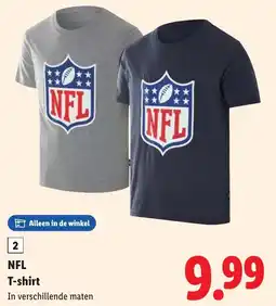 Lidl NFL T-shirt aanbieding