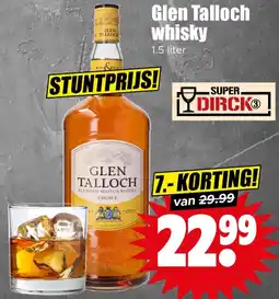 Dirk Glen Talloch whisky aanbieding