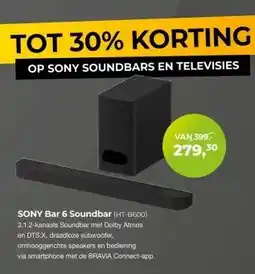 EP Beerepoot SONY Bar 6 Soundbar (HT-B600) aanbieding