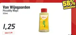 Budget Food Van Wijngaarden Piccalilly Mayo aanbieding