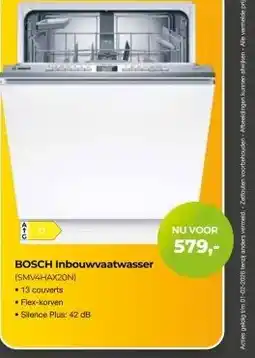 EP Beerepoot BOSCH Inbouwvaatwasser (SMV4HAX20N) aanbieding