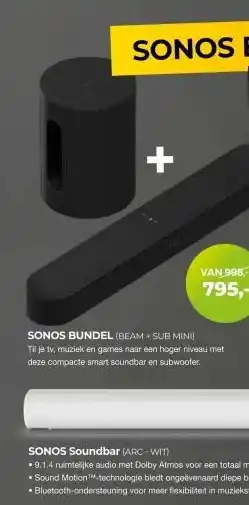 EP Beerepoot SONOS Soundbar (ARC-WIT) aanbieding