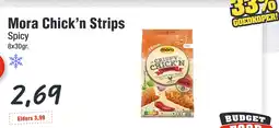 Budget Food Mora Chick'n Strips Spicy aanbieding