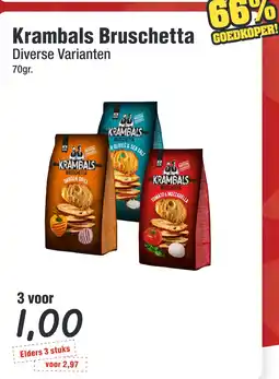 Budget Food Krambals Bruschetta Diverse Varianten aanbieding