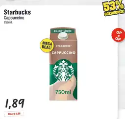 Budget Food Starbucks Cappuccino aanbieding