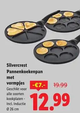 Lidl Silvercrest Pannenkoekenpan met vormpjes aanbieding