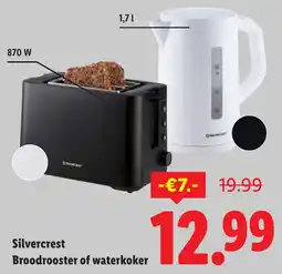Lidl Silvercrest Broodrooster of waterkoker aanbieding