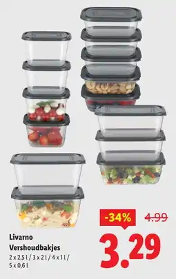 Lidl Livarno Vershoudbakjes aanbieding