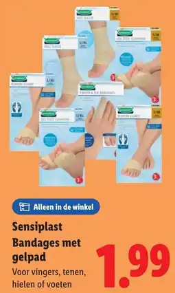 Lidl Sensiplast Bandages met gelpad aanbieding