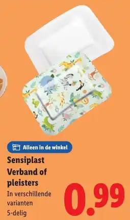 Lidl Sensiplast Verband of pleisters aanbieding