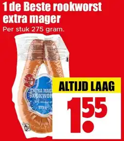 Dirk 1 de Beste rookworst extra mager aanbieding