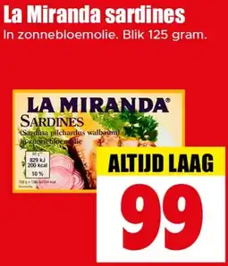 Dirk La Miranda sardines aanbieding