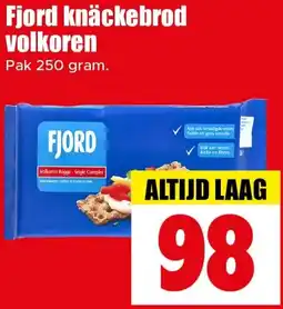 Dirk Fjord knäckebrod volkoren aanbieding