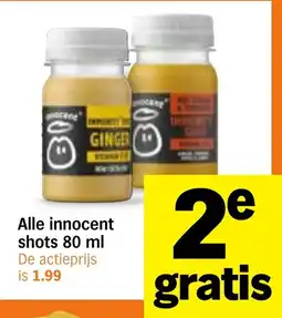 Albert Heijn Alle innocent shots aanbieding